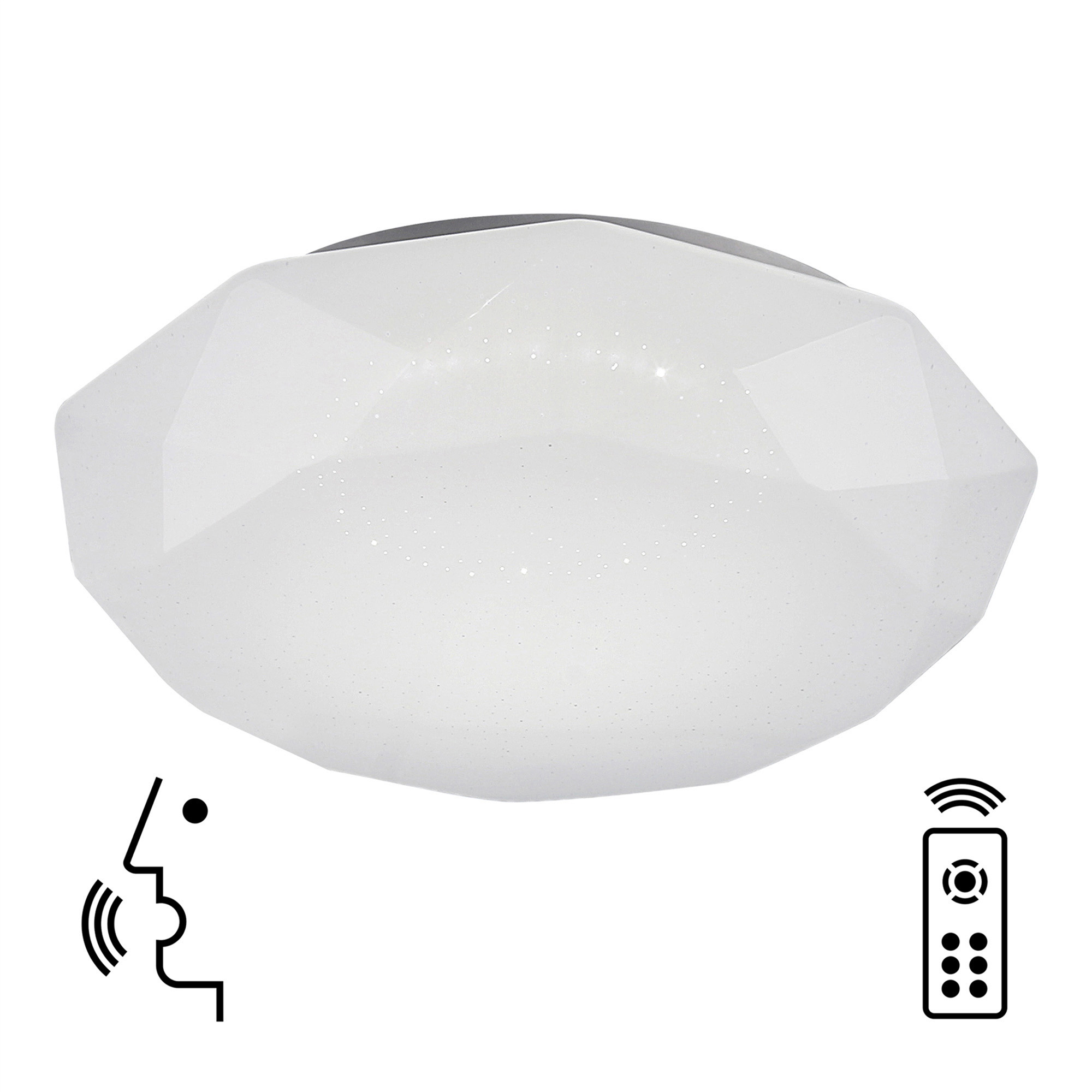 Diamante Smart Ceiling Lights Mantra Fusion Flush Fittings